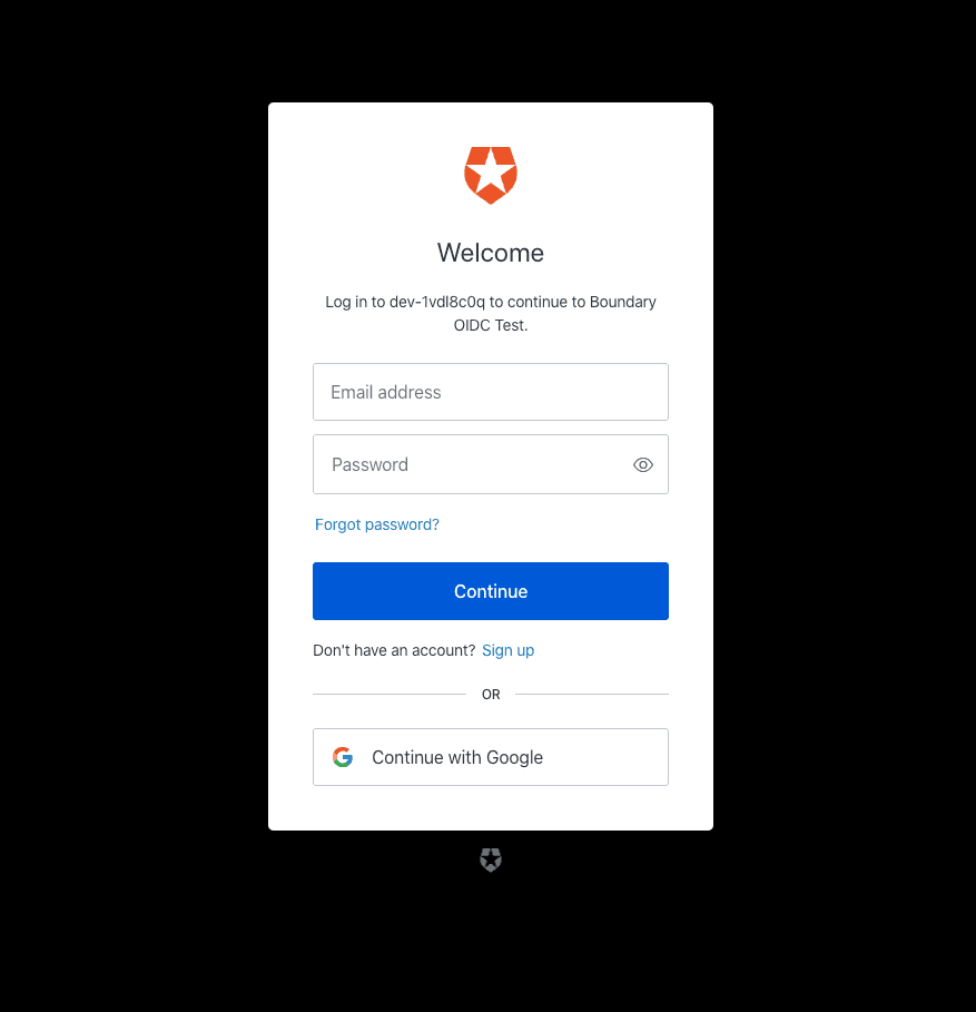 Auth0 Application Login